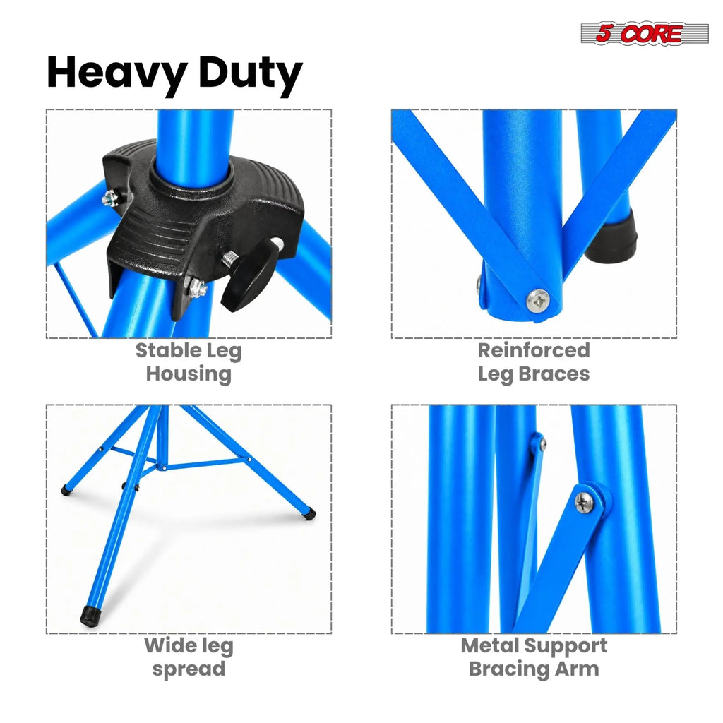 5 Core Speaker Stand Pair Height Adjustable 72" Heavy Duty PA DJ Tripod Studio Monitor Stands - HONORABLE VETERANS SOLUTIONS