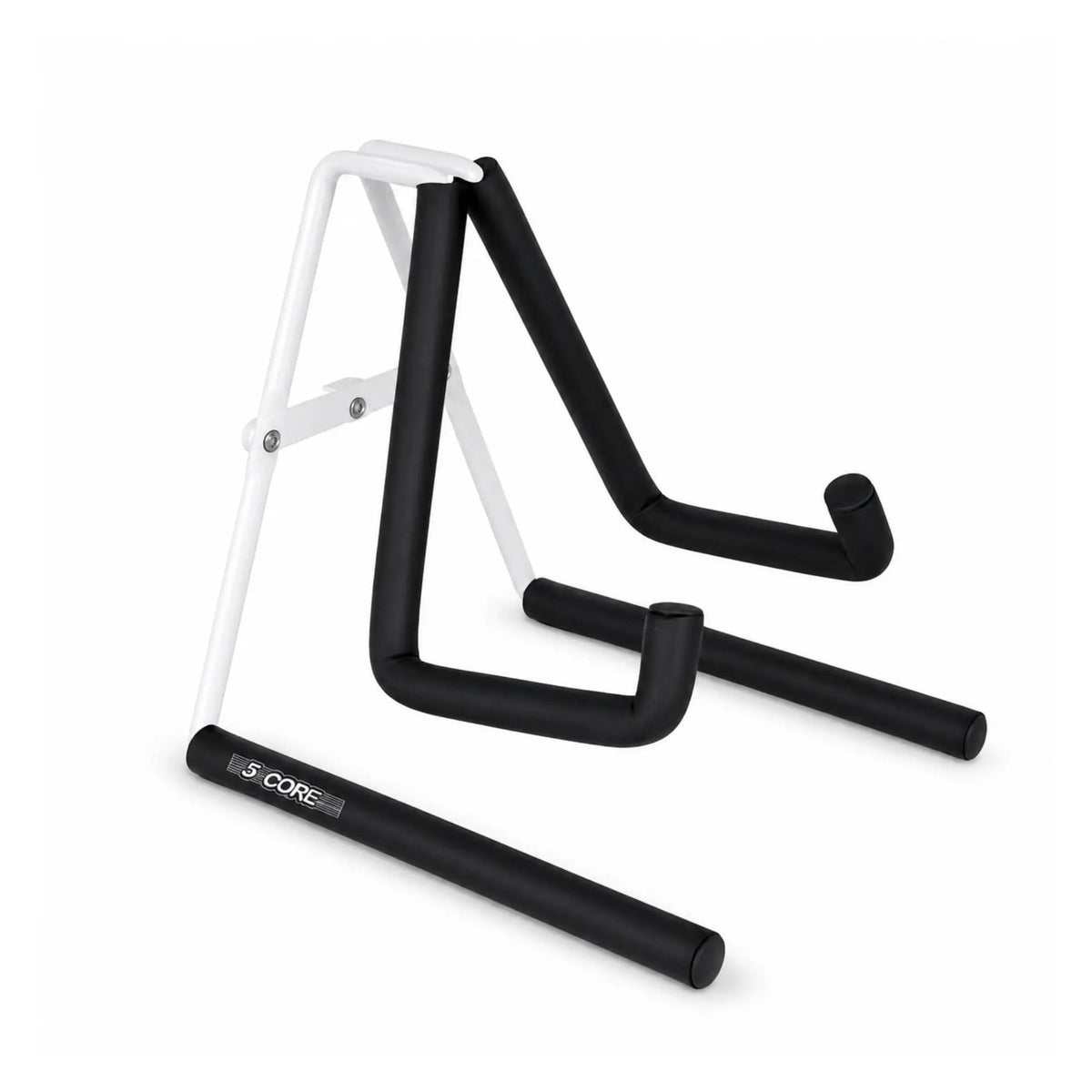 5 Core Ukulele Stand A Frame Metal Body w Soft Padded Arms Support Banjo Ukuleles Mini Guitar Violin White - HONORABLE VETERANS SOLUTIONS