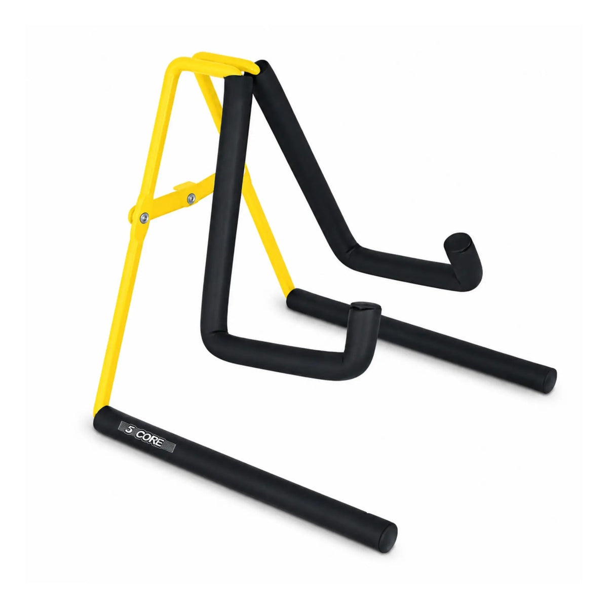 5 Core Ukulele Stand A Frame Metal Body w Soft Padded Arms Support Banjo Ukuleles Mini Guitar Violin Yellow - HONORABLE VETERANS SOLUTIONS