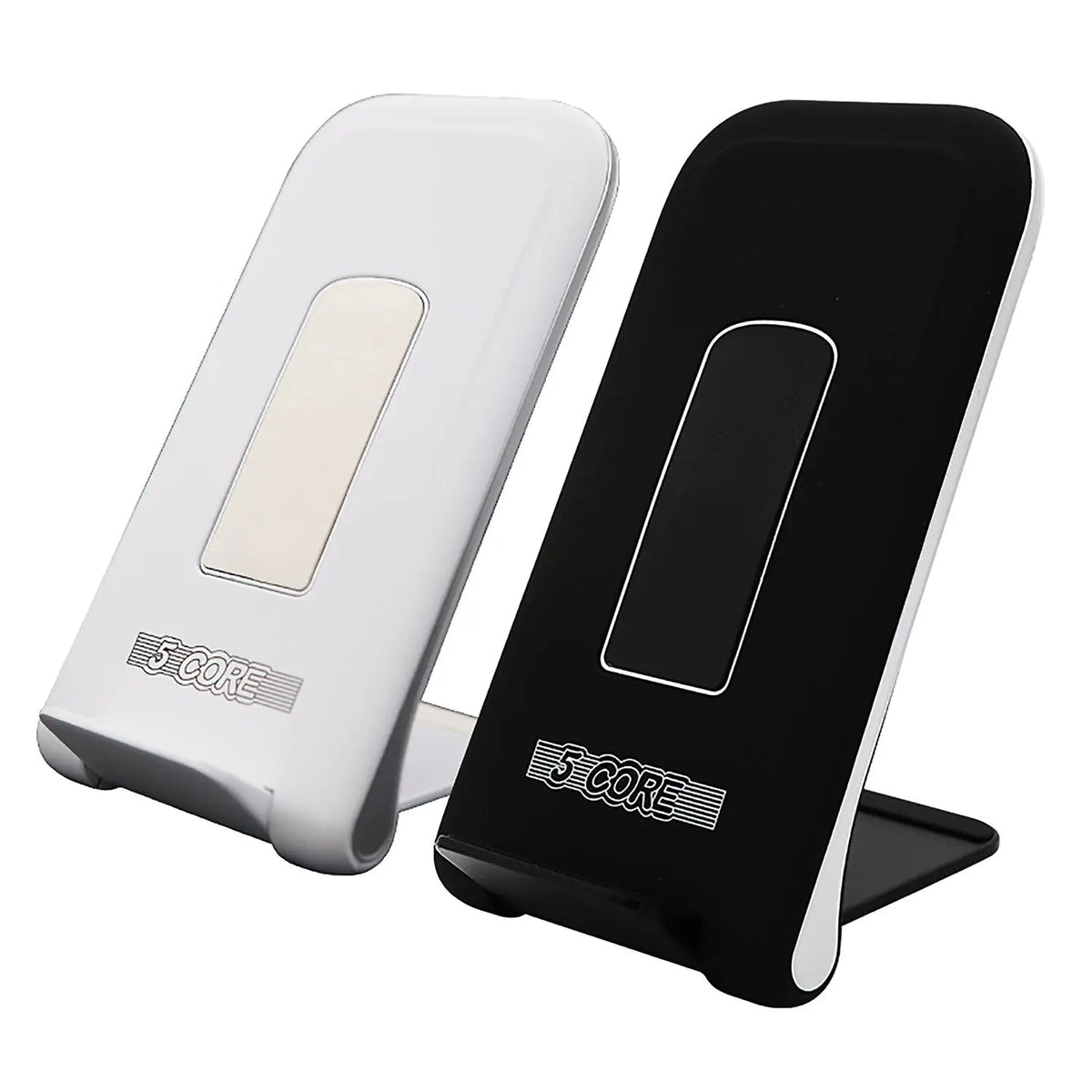 5 Core Wireless Charging Stand 2 Pieces 10W Fast Wireless Charger Station with Sleep-Friendly Light - HONORABLE VETERANS SOLUTIONS