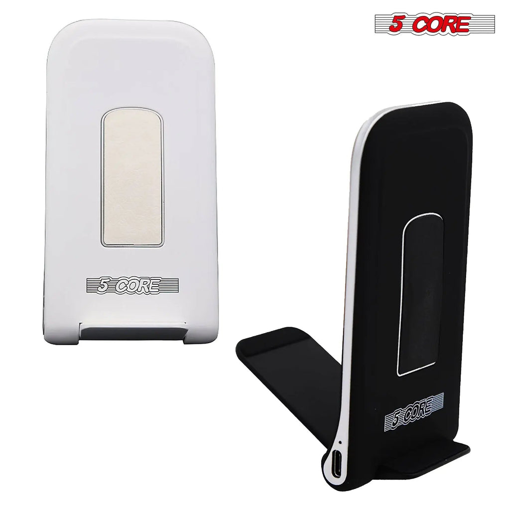 5 Core Wireless Charging Stand 2 Pieces 10W Fast Wireless Charger Station with Sleep-Friendly Light - HONORABLE VETERANS SOLUTIONS