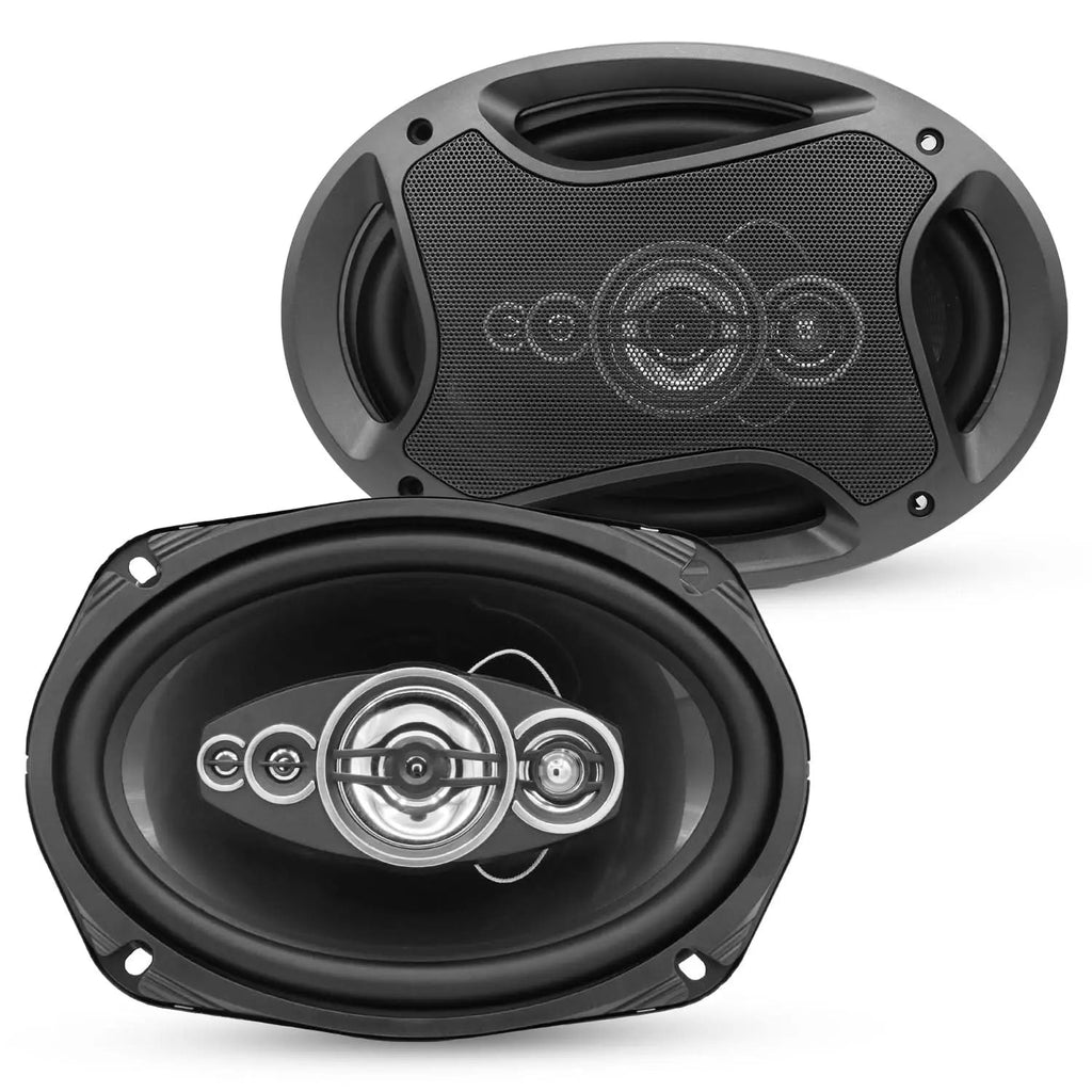 5Core 6x9 Car Speaker 800W Pair 4Ohm 4 Way Coaxial Speaker Audio w Super Tweeter Universal Fit - HONORABLE VETERANS SOLUTIONS