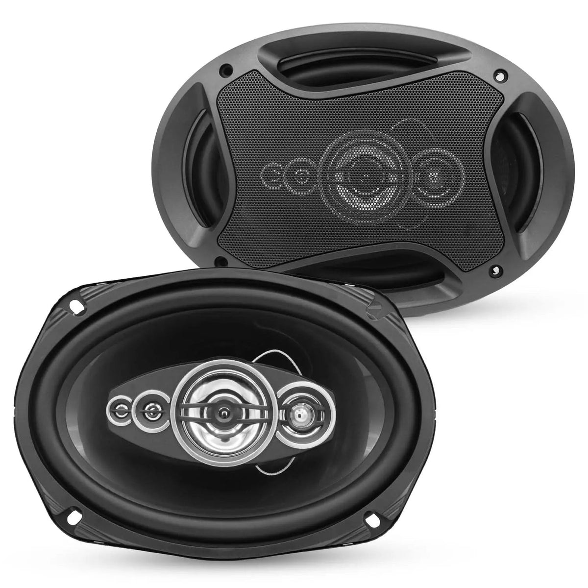 5Core 6x9 Car Speaker 800W Pair 4Ohm 4 Way Coaxial Speaker Audio w Super Tweeter Universal Fit - HONORABLE VETERANS SOLUTIONS