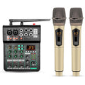 5Core Audio Mixer 4 Channel DJ Soundboard USB Interface Bluetooth Mixing Console w Repeat Delay +48V - HONORABLE VETERANS SOLUTIONS