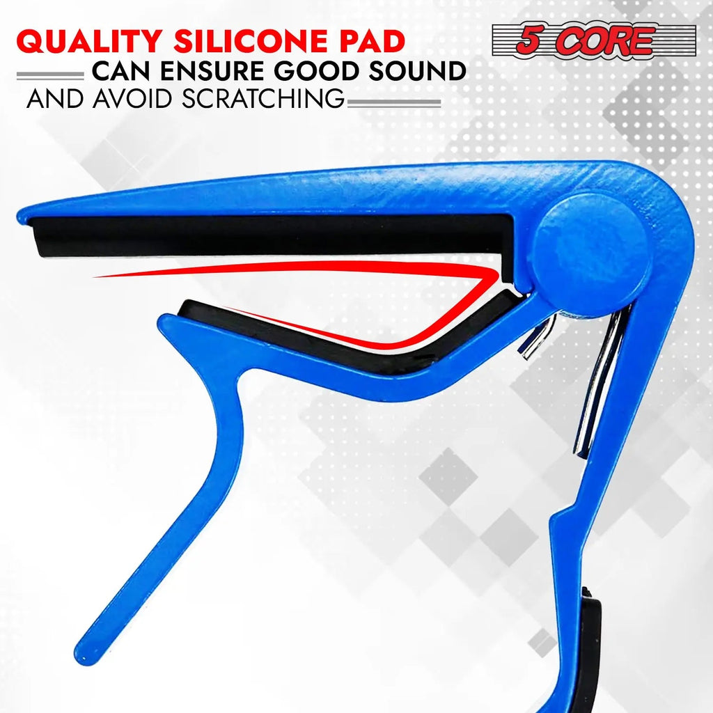 5Core Capo Acoustic Electric Guitar 6 String Kapo Clip For Banjo Mandolin Ukulele - HONORABLE VETERANS SOLUTIONS