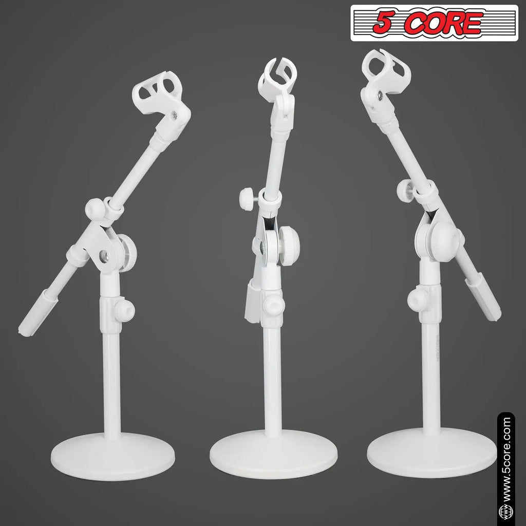 5Core Desktop Mic Stand Round Base Universal Desk Microphone Holder Table Top Stands - HONORABLE VETERANS SOLUTIONS