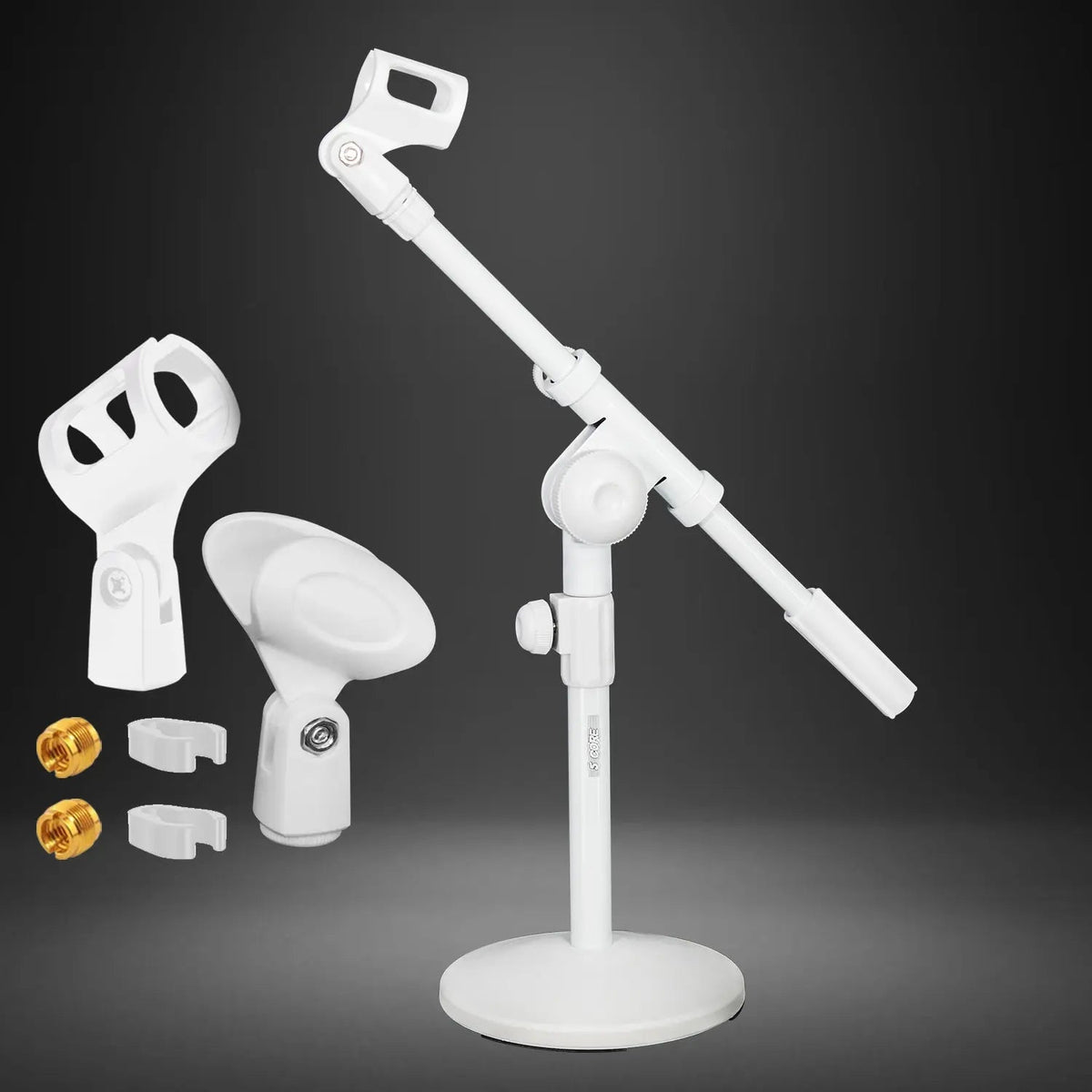 5Core Desktop Mic Stand Round Base Universal Desk Microphone Holder Table Top Stands - HONORABLE VETERANS SOLUTIONS