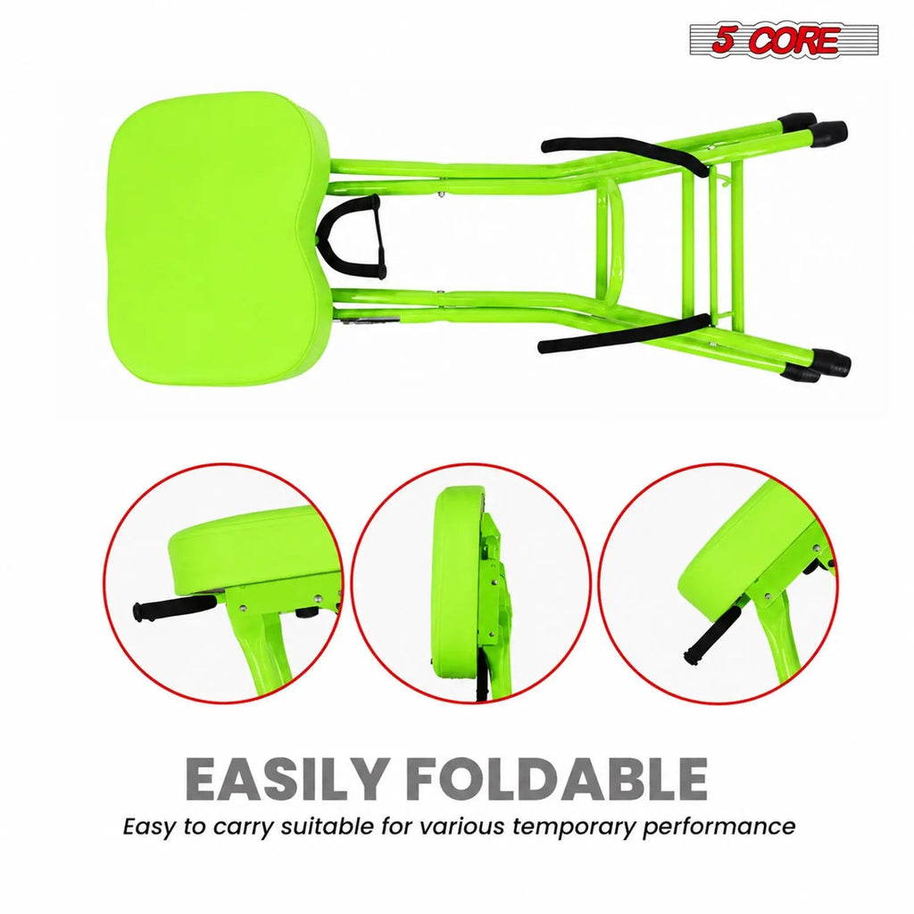 5Core Guitar Stool 3.15" Padded Chair Foldable Heavy Duty Music Seat Built in Foot Rest Guitar Stand - HONORABLE VETERANS SOLUTIONS