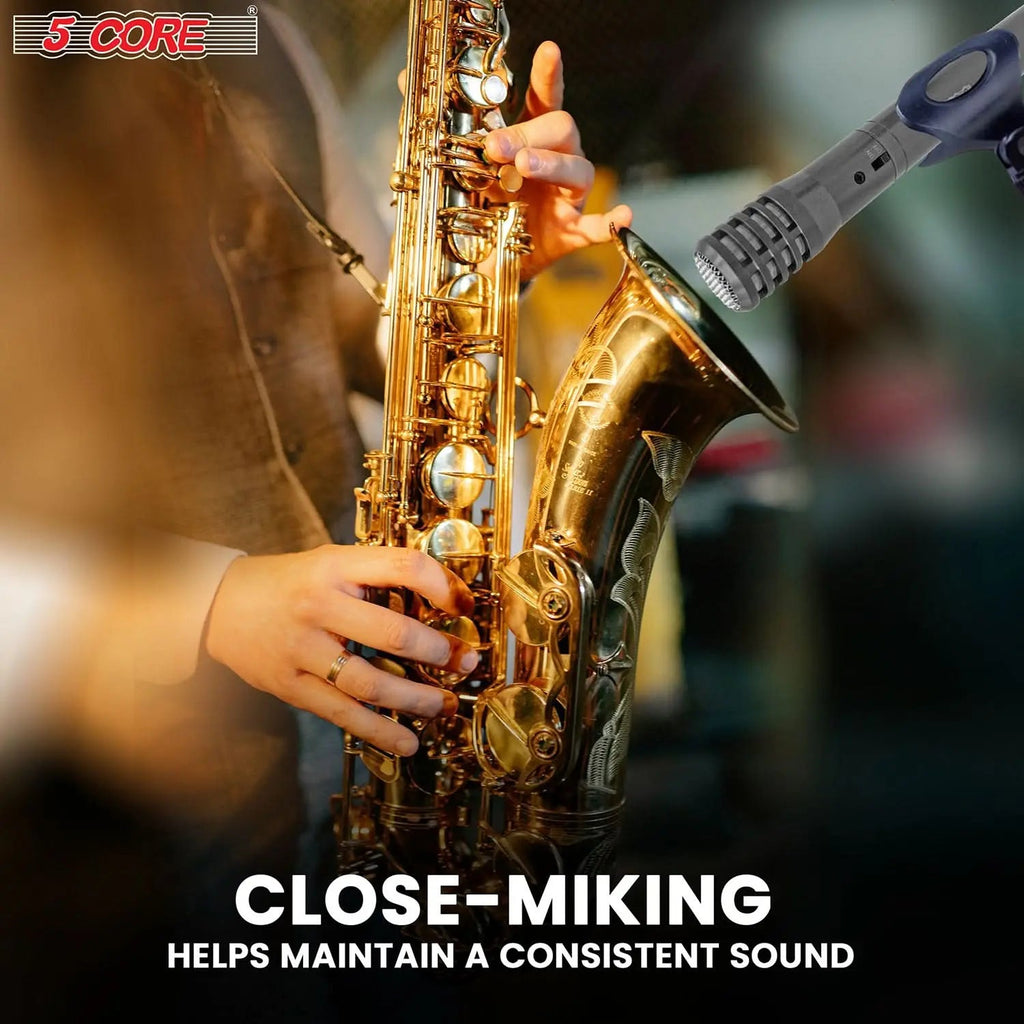 5Core Instrument Microphone Professional XLR Cardioid Pencil Stick Condenser Mic - HONORABLE VETERANS SOLUTIONS