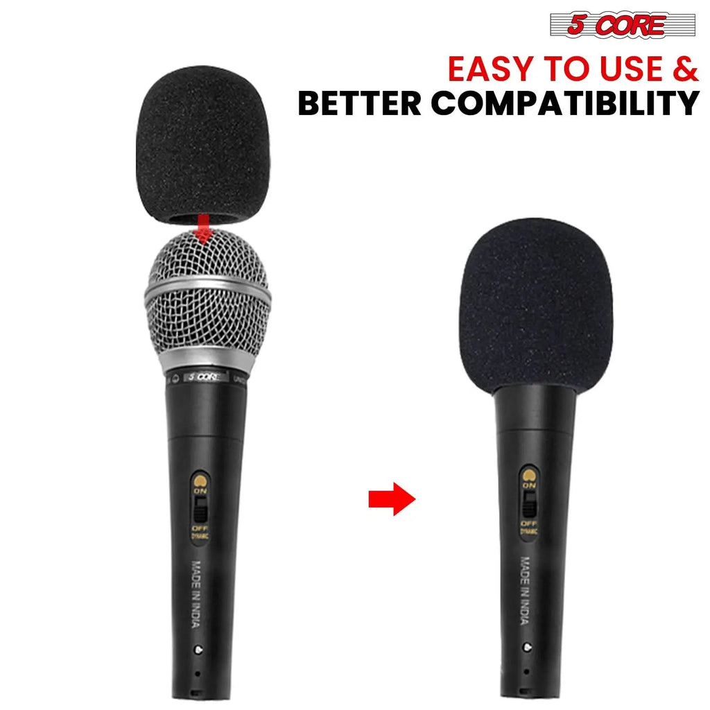 5Core Microphone Cover Soft Foam Mic Windscreen Windproof Sponge for Handheld Mic - HONORABLE VETERANS SOLUTIONS