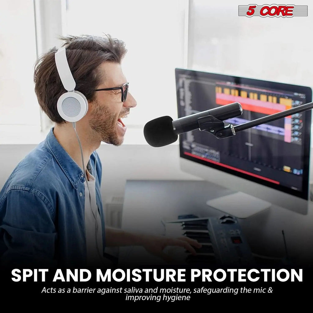 5Core Microphone Cover Soft Foam Mic Windscreen Windproof Sponge for Handheld Mic - HONORABLE VETERANS SOLUTIONS