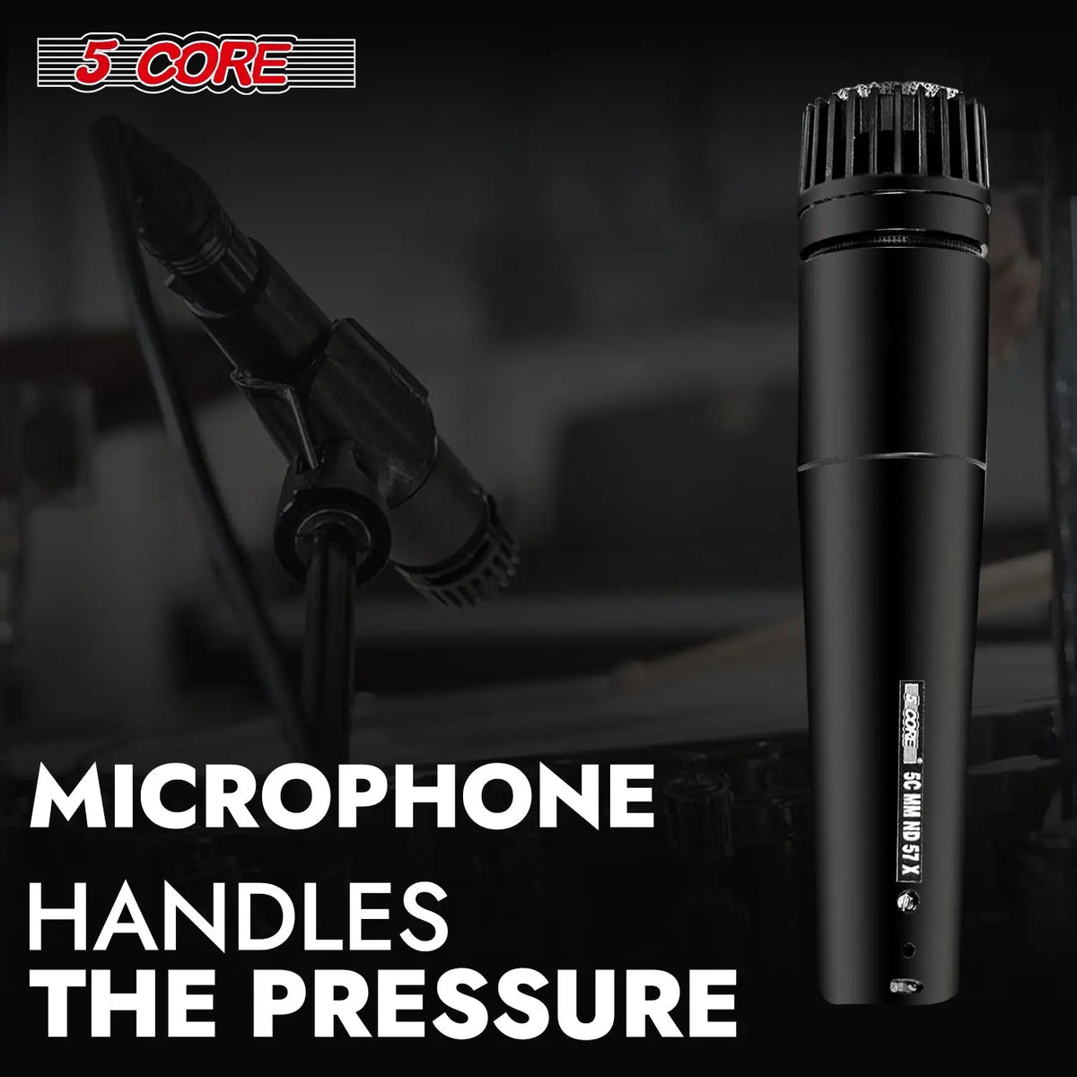 5Core XLR Microphone Dynamic Mic Karaoke Singing Studio Microfono Handheld Mics - HONORABLE VETERANS SOLUTIONS