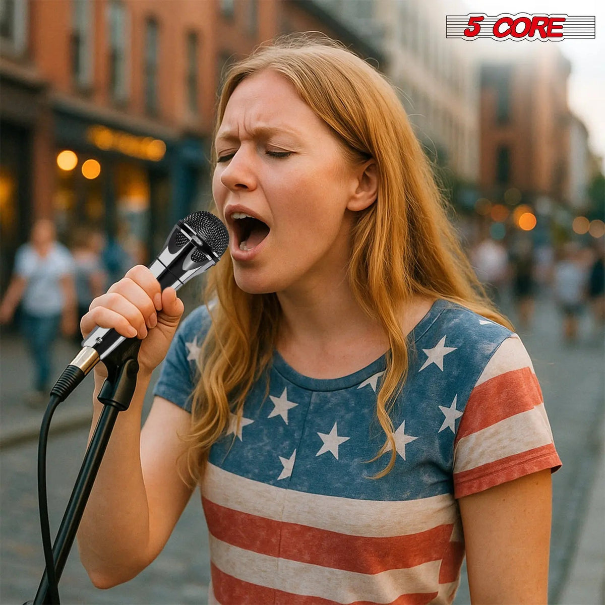 5Core XLR Microphone Dynamic Mic Karaoke Singing Studio Mics Handheld Microfono - HONORABLE VETERANS SOLUTIONS