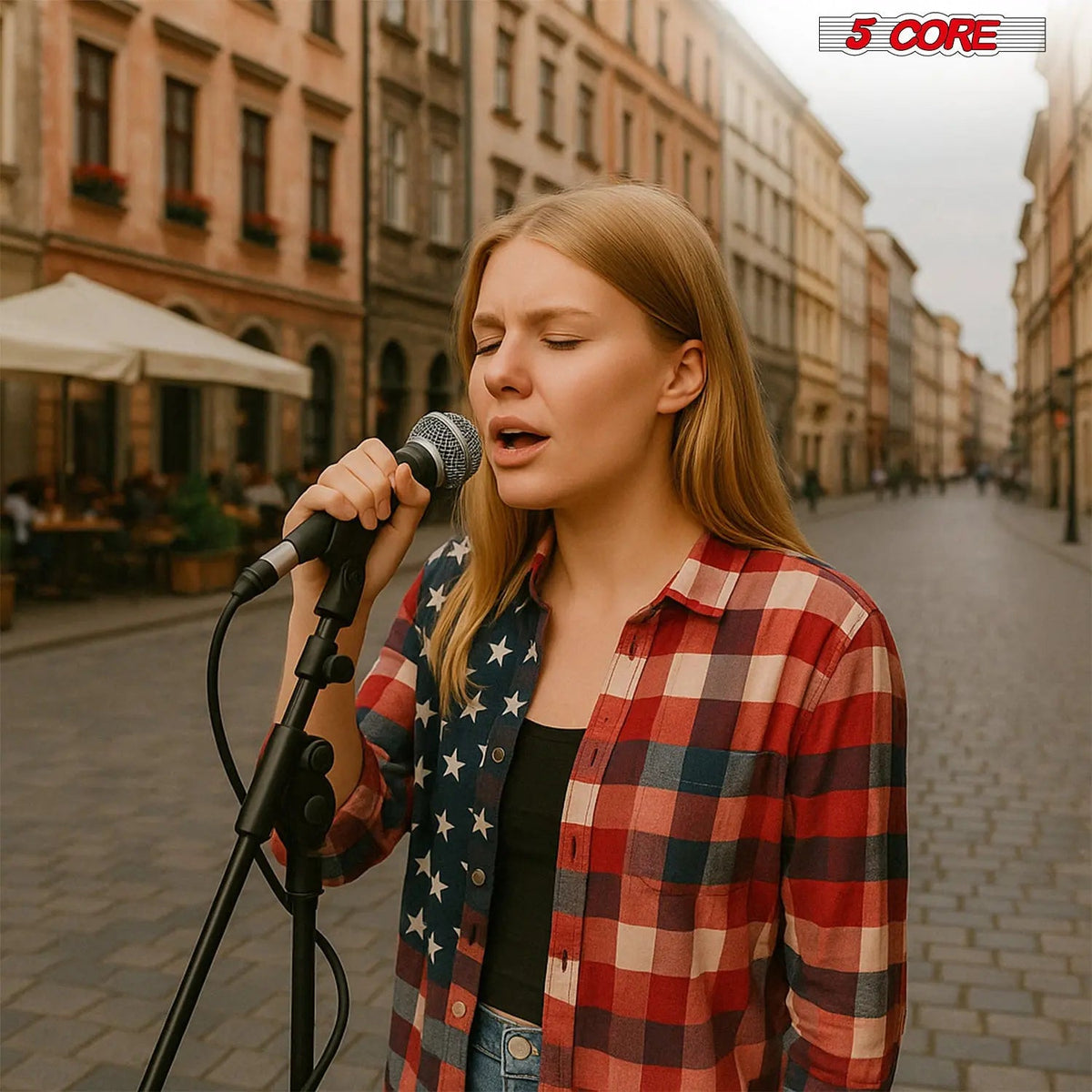 5Core XLR Microphone Dynamic Mic Karaoke Singing Studio Mics Handheld Microfono - HONORABLE VETERANS SOLUTIONS