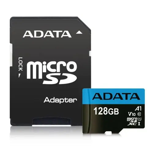ADATA 128GB Premier MicroSDXC Card with SD Adapter, UHS-I Class 10, A1 App Performance, 85MB/s - HONORABLE VETERANS SOLUTIONS