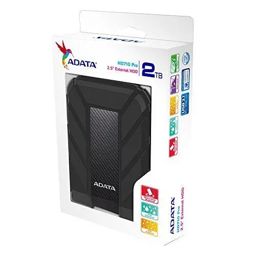 ADATA 2TB HD710 Pro Rugged External Hard Drive, 2.5", USB 3.1, IP68 Water/Dust Proof, Shock Proof, Black - HONORABLE VETERANS SOLUTIONS