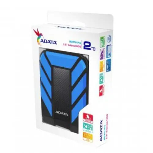 ADATA 2TB HD710 Pro Rugged External Hard Drive, 2.5", USB 3.1, IP68 Water/Dust Proof, Shock Proof, Blue - HONORABLE VETERANS SOLUTIONS