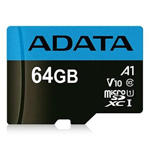 ADATA 64GB Premier MicroSDXC Card with SD Adapter, UHS-I Class 10, A1 App Performance, 85MB/s - HONORABLE VETERANS SOLUTIONS