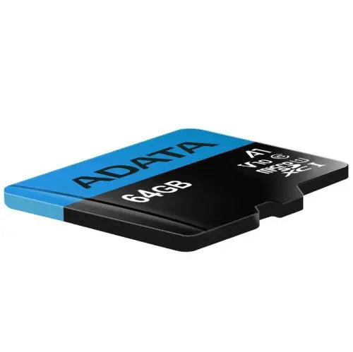 ADATA 64GB Premier MicroSDXC Card with SD Adapter, UHS-I Class 10, A1 App Performance, 85MB/s - HONORABLE VETERANS SOLUTIONS