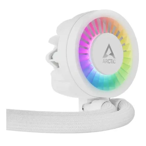 ARCTIC Liquid Freezer III A-RGB 280mm Liquid CPU Cooler, P14 PWM PST ARGB Fans & ARGB PWM Controlled Pump, White - HONORABLE VETERANS SOLUTIONS