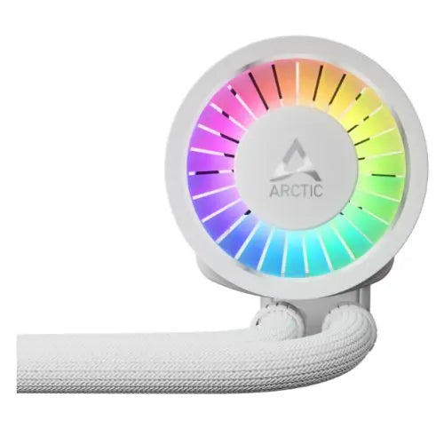 ARCTIC Liquid Freezer III Pro A-RGB 360mm Liquid CPU Cooler, P12 Pro PWM Fans & PWM Controlled Pump, White - HONORABLE VETERANS SOLUTIONS