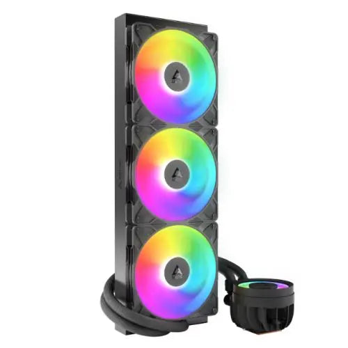 ARCTIC Liquid Freezer III Pro A-RGB 420mm Liquid CPU Cooler, P14 Pro PWM Fans & PWM Controlled Pump, Black - HONORABLE VETERANS SOLUTIONS