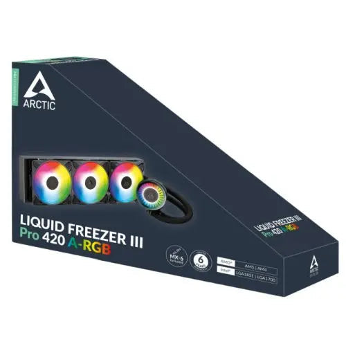 ARCTIC Liquid Freezer III Pro A-RGB 420mm Liquid CPU Cooler, P14 Pro PWM Fans & PWM Controlled Pump, Black - HONORABLE VETERANS SOLUTIONS