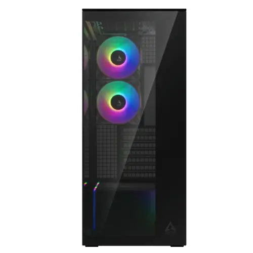 ARCTIC Xtender (Mirror Black) Case w/ Mirror Glass Side and Front, E-ATX, 5x ARGB Fans, ARGB PSU Shroud, Mesh Airflow, USB-C 10Gbps - HONORABLE VETERANS SOLUTIONS