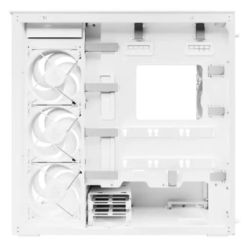 ARCTIC Xtender (VG White) Case w/ Clear Glass Side and Front, E-ATX, 5x ARGB Fans, ARGB PSU Shroud, Mesh Airflow, GPU Vertical Mount, USB-C 10Gbps - HONORABLE VETERANS SOLUTIONS