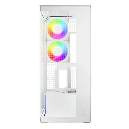 ARCTIC Xtender (VG White) Case w/ Clear Glass Side and Front, E-ATX, 5x ARGB Fans, ARGB PSU Shroud, Mesh Airflow, GPU Vertical Mount, USB-C 10Gbps - HONORABLE VETERANS SOLUTIONS