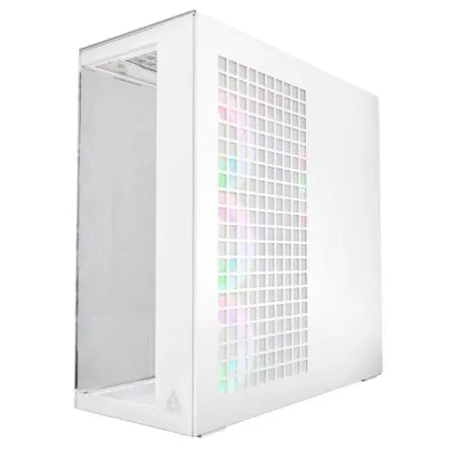 ARCTIC Xtender (VG White) Case w/ Clear Glass Side and Front, E-ATX, 5x ARGB Fans, ARGB PSU Shroud, Mesh Airflow, GPU Vertical Mount, USB-C 10Gbps - HONORABLE VETERANS SOLUTIONS