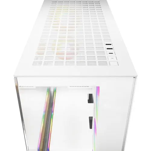 ARCTIC Xtender (White) Case w/ Clear Glass Side and Front, E-ATX, 5x ARGB Fans, ARGB PSU Shroud, Mesh Airflow, USB-C 10Gbps - HONORABLE VETERANS SOLUTIONS