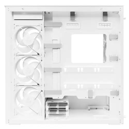 ARCTIC Xtender (White) Case w/ Clear Glass Side and Front, E-ATX, 5x ARGB Fans, ARGB PSU Shroud, Mesh Airflow, USB-C 10Gbps - HONORABLE VETERANS SOLUTIONS