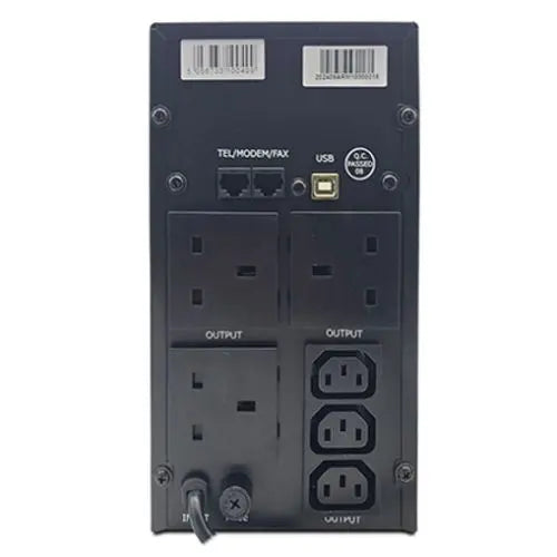 Armour 1200VA UPS, 720W, LCD Display, 3x UK Plug, 2x RJ45, 3x IEC, USB - HONORABLE VETERANS SOLUTIONS