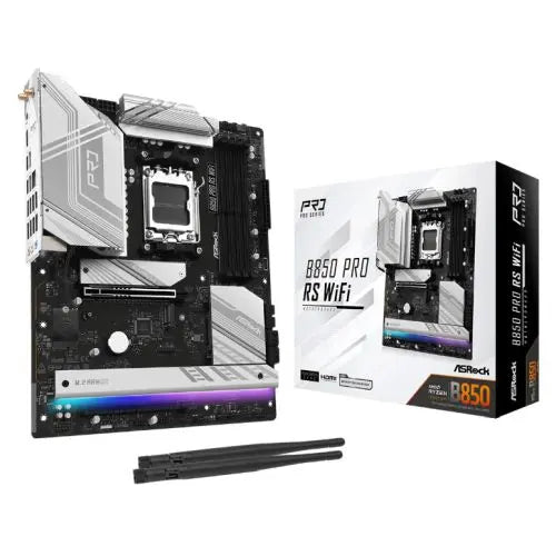 Asrock B850 PRO RS WIFI, AMD B850, AM5, ATX, 4 DDR5, HDMI, USB-C (DP-alt), Wi-Fi 6E, 2.5G LAN, RGB, 4x M.2 - HONORABLE VETERANS SOLUTIONS