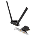 Asus (PCE-BE92BT) BE9400 Wi-Fi 7 Tri-Band PCI Express Adapter, Bluetooth 5.4, WPA3, External Base/Antennas *Compatible with lntel Motherboards Only* - HONORABLE VETERANS SOLUTIONS