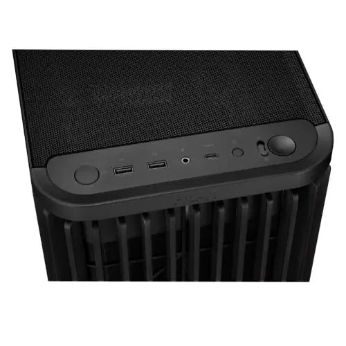 Asus ProArt PA401 Wood TG Gaming Case w/ Glass Panel, ATX, Front Grill, 2x 160mm Fans, PWM Fan Hub, USB-C 20Gps, Black - HONORABLE VETERANS SOLUTIONS