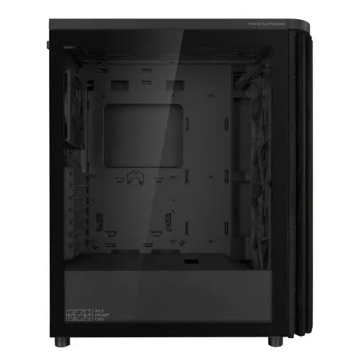 Asus ProArt PA401 Wood TG Gaming Case w/ Glass Panel, ATX, Front Grill, 2x 160mm Fans, PWM Fan Hub, USB-C 20Gps, Black - HONORABLE VETERANS SOLUTIONS