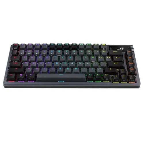 Asus ROG AZOTH Compact 75% Mechanical RGB Gaming Keyboard, Wireless/Btooth/USB, Hot-Swap ROG NX Snow Switches, OLED Display, Control Knob, Mac Support, Black - HONORABLE VETERANS SOLUTIONS