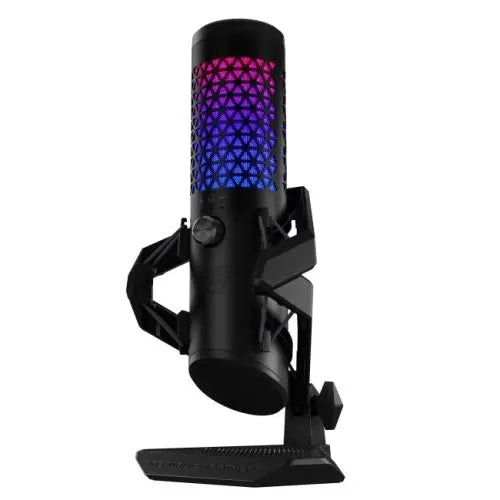 Asus ROG Carnyx USB Gaming Microphone, Studio-Grade 25mm Condenser, 192kHz/24-bit, High-Pass Filter, Pop Filter, Metal Mount, RGB Lighting, Black - HONORABLE VETERANS SOLUTIONS