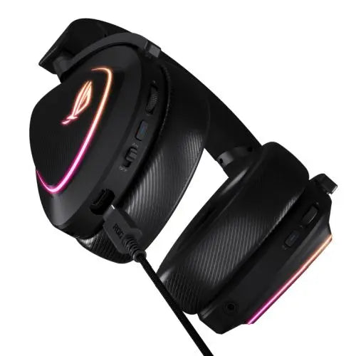 Asus ROG DELTA II Tri-Mode Wireless Gaming Headset, 2.4GHz/Btooth/3.5mm Jack, 50mm Titanium Drivers, DualFlow Audio, 110-Hour Battery, RGB - HONORABLE VETERANS SOLUTIONS