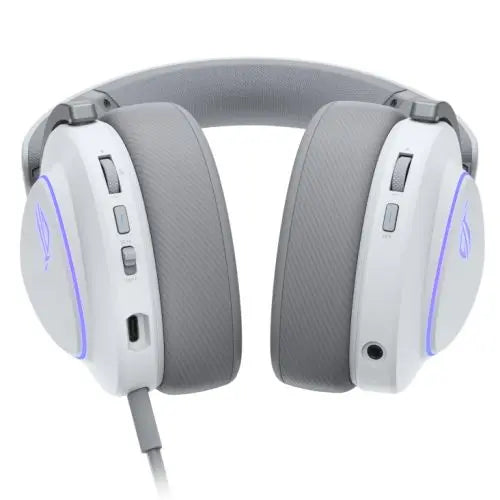 Asus ROG DELTA II Tri-Mode Wireless Gaming Headset, 2.4GHz/Btooth/3.5mm Jack, 50mm Titanium Drivers, DualFlow Audio, 110-Hour Battery, RGB, White - HONORABLE VETERANS SOLUTIONS