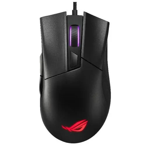 Asus ROG Gladius II Core Gaming Mouse, 200-6200 DPI, Lightweight, Ergonomic, RGB Lighting - HONORABLE VETERANS SOLUTIONS
