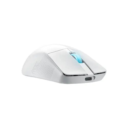 Asus ROG Harpe Ace Aim Lab Edition Gaming Mouse, Wireless/Bluetooth/USB, Synergistic Software, RGB, Mouse Grip Tape, White - HONORABLE VETERANS SOLUTIONS