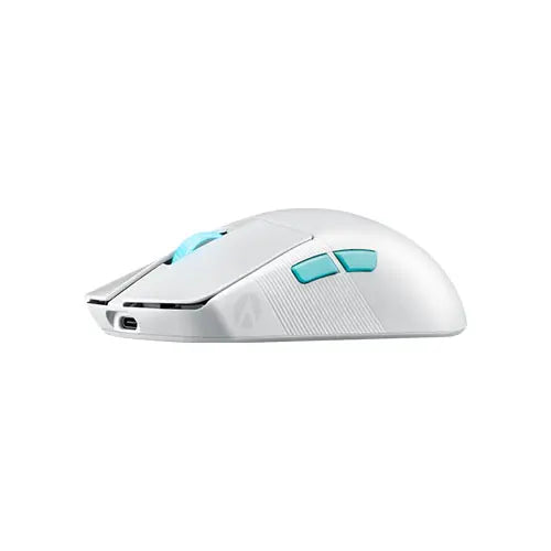Asus ROG Harpe Ace Aim Lab Edition Gaming Mouse, Wireless/Bluetooth/USB, Synergistic Software, RGB, Mouse Grip Tape, White - HONORABLE VETERANS SOLUTIONS