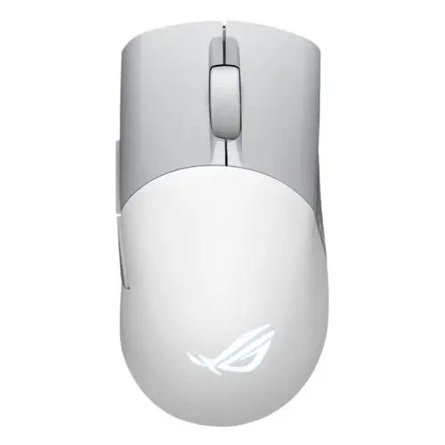 Asus ROG Keris AimPoint Wired/Wireless/Bluetooth Optical Gaming Mouse, 36000 DPI, Swappable Switches, RGB, Mouse Grip Tape, White - HONORABLE VETERANS SOLUTIONS
