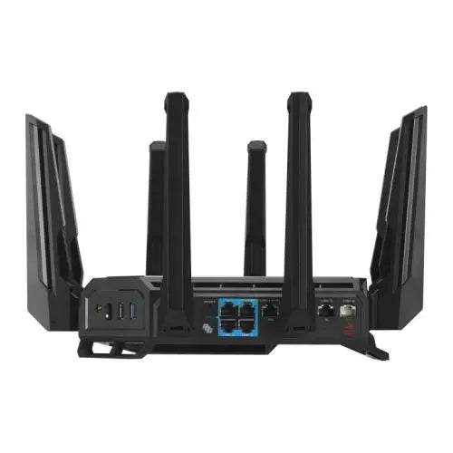 Asus (ROG Rapture GT-BE98) BE25000 Quad-Band Wi-Fi 7 Gaming Router, 2x 10G Ports, 2.5G WAN, Game Acceleration, AiMesh, RGB Lighting - HONORABLE VETERANS SOLUTIONS