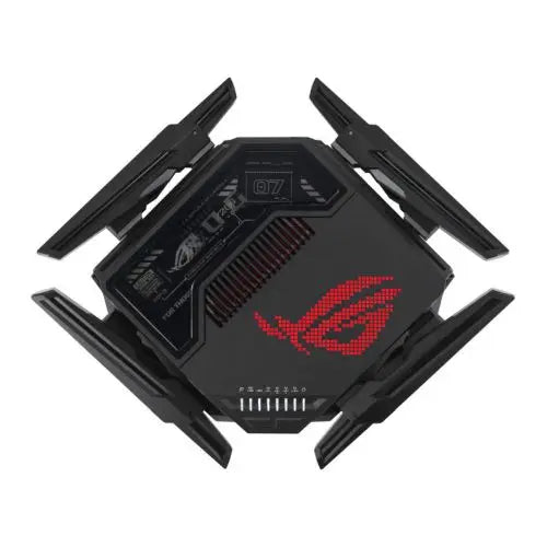 Asus (ROG Rapture GT-BE98) BE25000 Quad-Band Wi-Fi 7 Gaming Router, 2x 10G Ports, 2.5G WAN, Game Acceleration, AiMesh, RGB Lighting - HONORABLE VETERANS SOLUTIONS