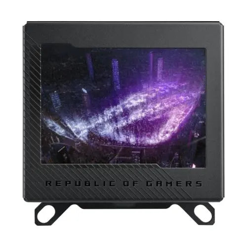 Asus ROG Ryujin III WB CPU Water Block, Full-Colour 3.5" LCD Customisable Screen, Embedded VRM Fan, Black - HONORABLE VETERANS SOLUTIONS