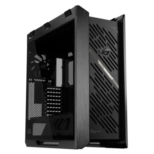 Asus ROG Strix Helios II Gaming Case w/ Glass Windows, E-ATX, 4x Fans, GPU Braces, USB-C 20Gbps, Fan/RGB Control Buttons, Carry Handles, Black - HONORABLE VETERANS SOLUTIONS